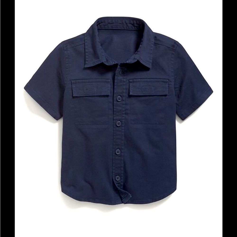 NWT Old Navy Toddler Boy Twill Shirt 2T